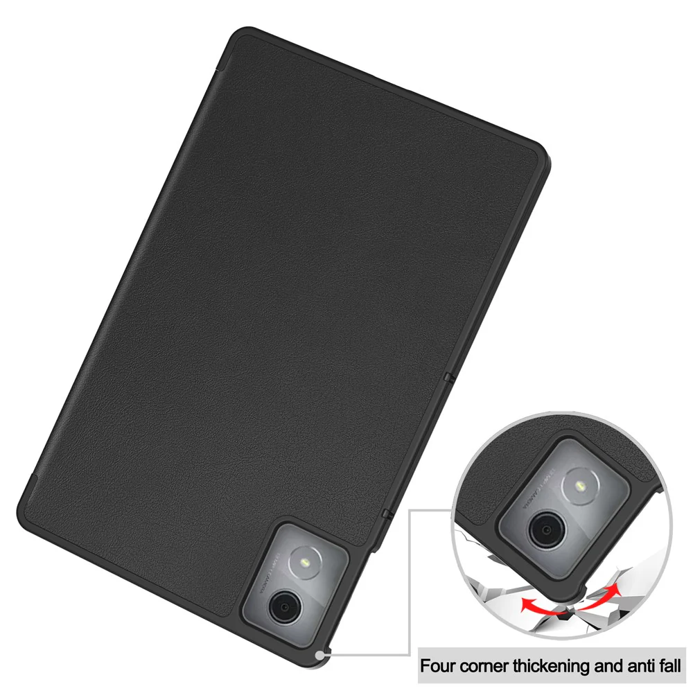For Lenovo Tab K11 Plus Shockproof Case Leather Stand Tablet Cover - Black - Image 7