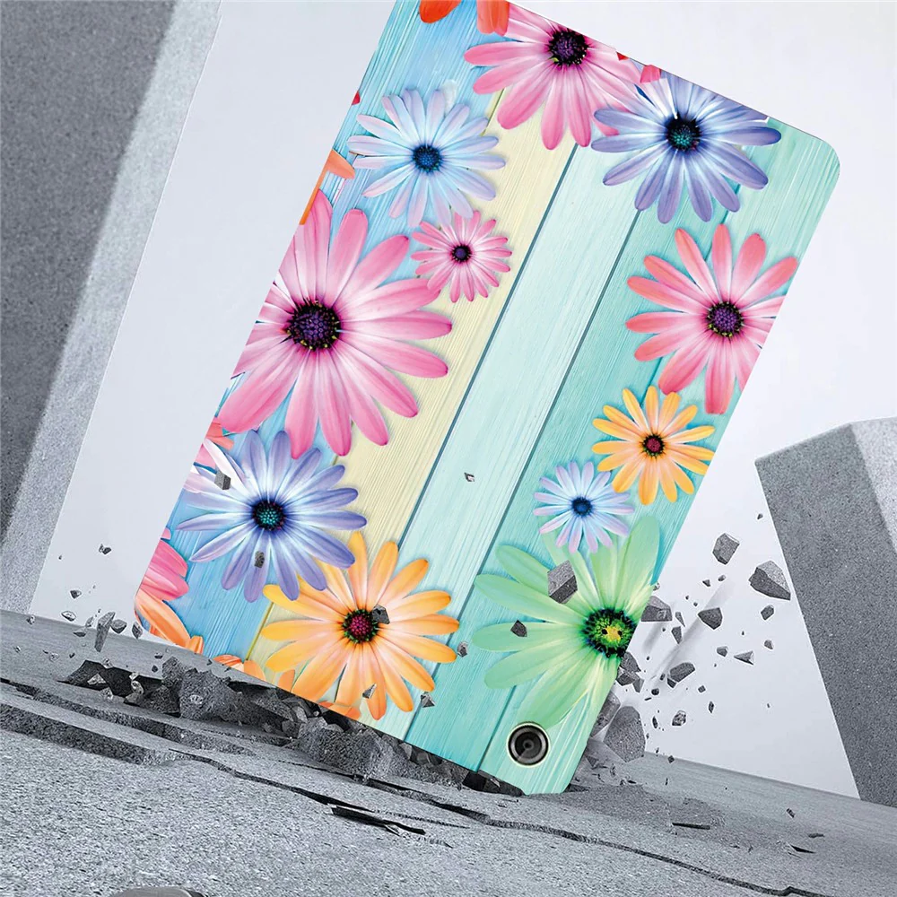 For Lenovo Tab K9 Case Pattern Printing Slim Soft TPU Tablet Cover - Sunflower - Image 4