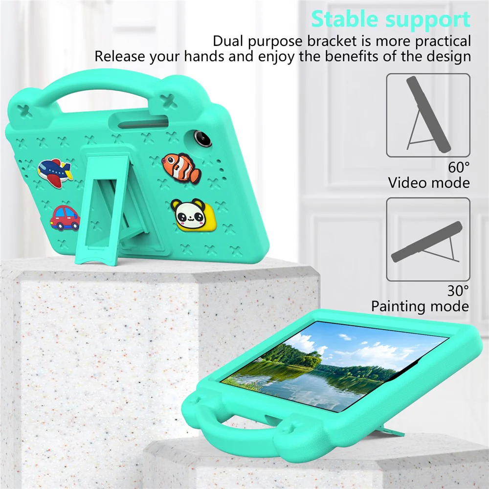 For Lenovo Tab K9 / Tab One Case Kids EVA Tablet Cover - Green - Image 3