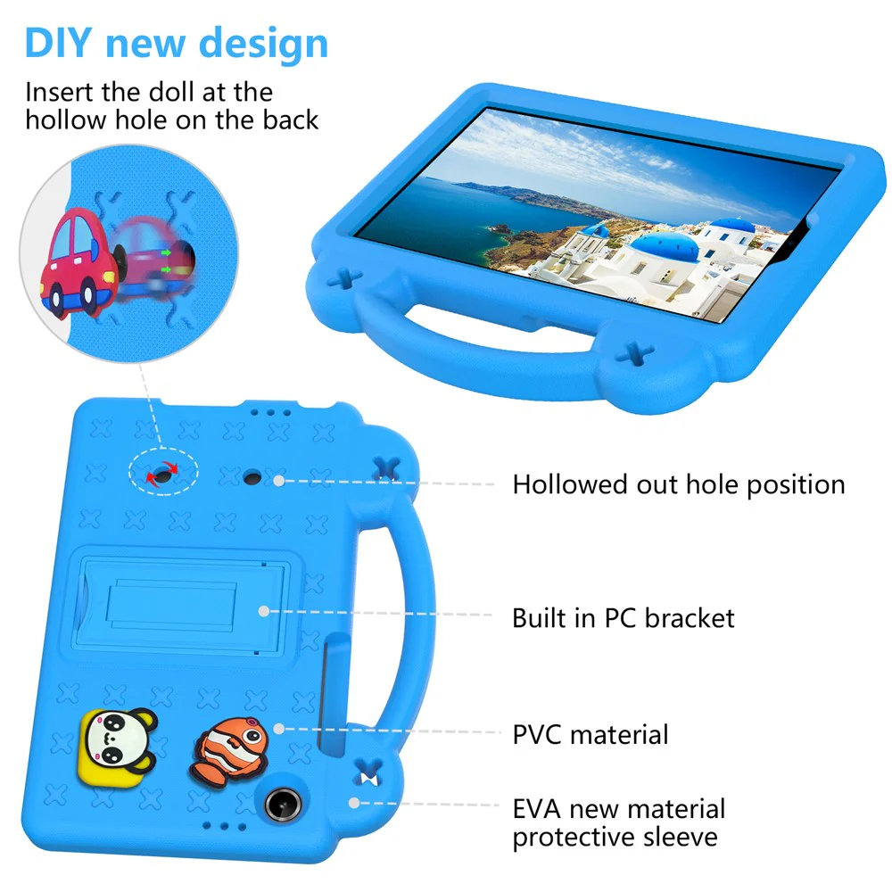 For Lenovo Tab K9 / Tab One Case Kids EVA Tablet Cover - Sky Blue - Image 6