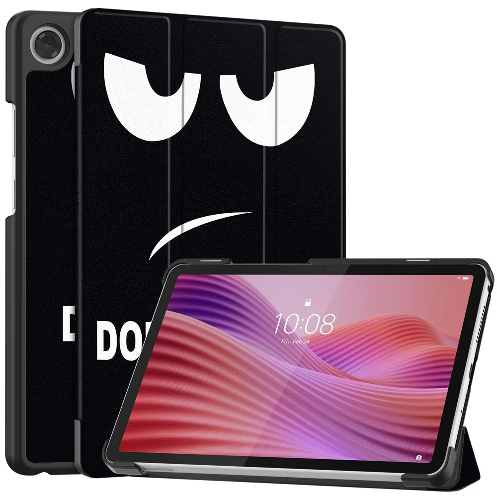 For Lenovo Tab K9 / Tab One Case Pattern Print Leather Stand Tablet Cover - Don't Touch Me