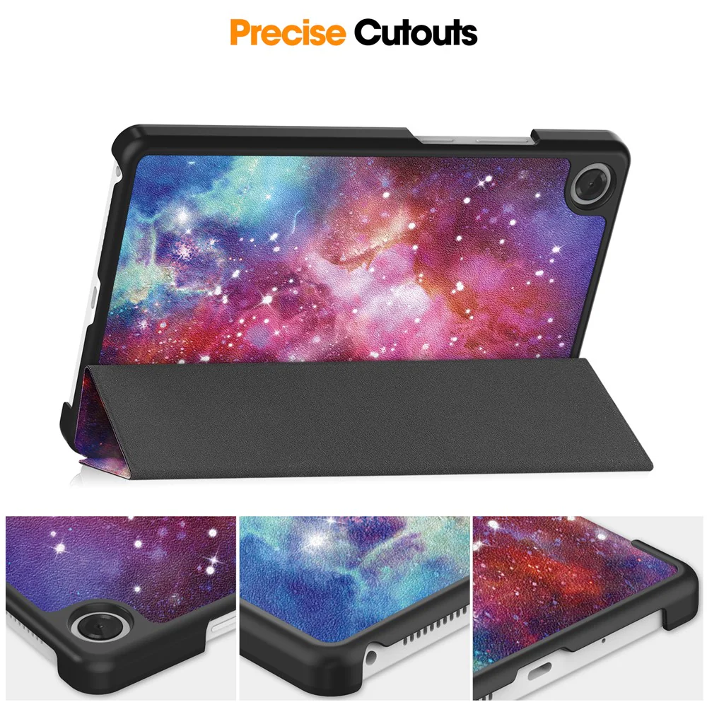 For Lenovo Tab K9 / Tab One Case Pattern Print Leather Stand Tablet Cover - Galaxy - Image 7