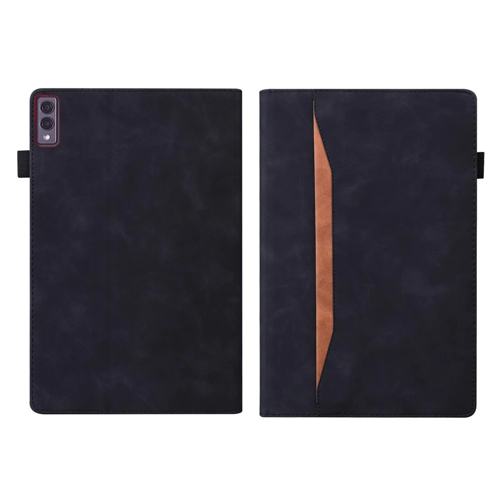For Lenovo Tab M10 5G Case Full Protection PU Leather Tablet Cover with Wallet Stand - Black - Image 7