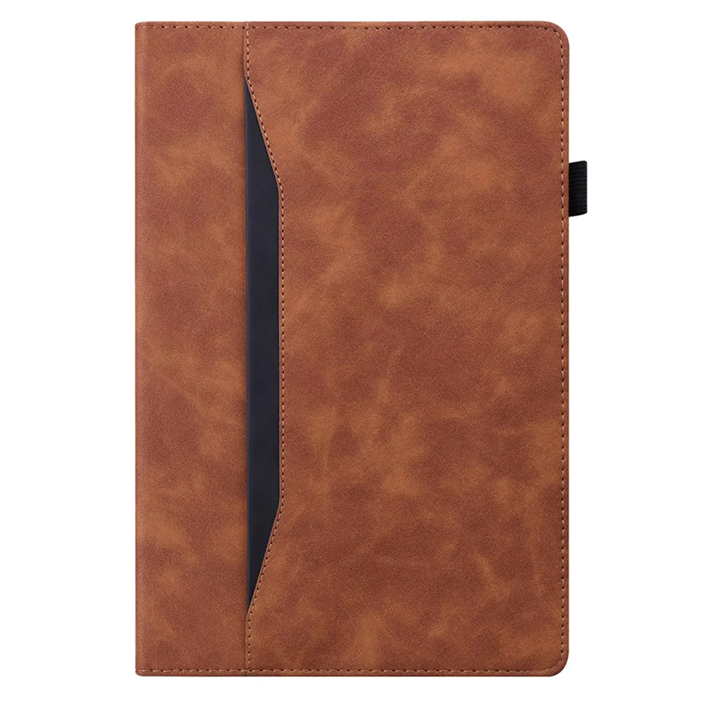 For Lenovo Tab M10 5G Case Full Protection PU Leather Tablet Cover with Wallet Stand - Brown - Image 8