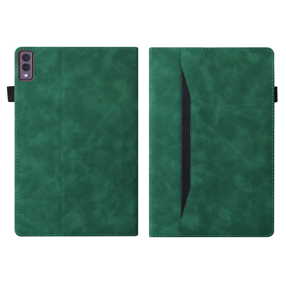 For Lenovo Tab M10 5G Case Full Protection PU Leather Tablet Cover with Wallet Stand - Green - Image 8