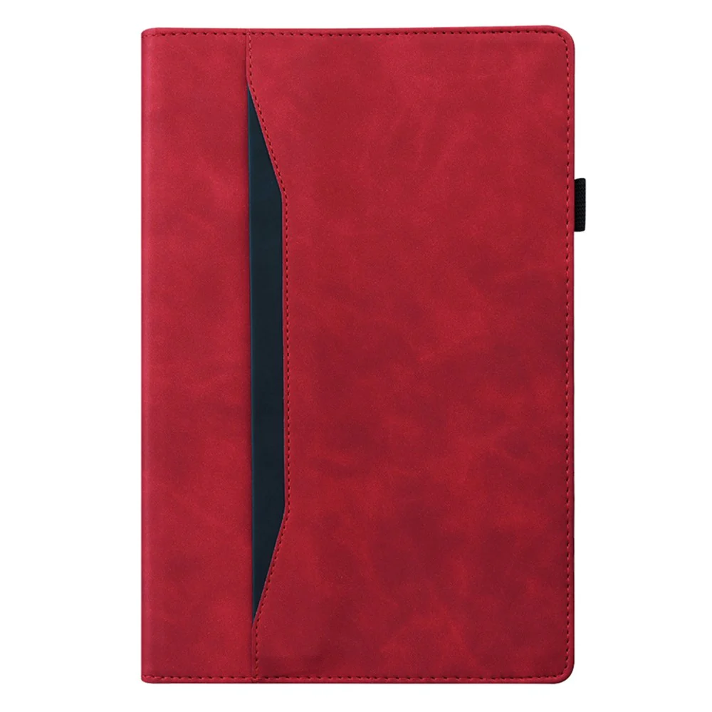 For Lenovo Tab M10 5G Case Full Protection PU Leather Tablet Cover with Wallet Stand - Red - Image 7