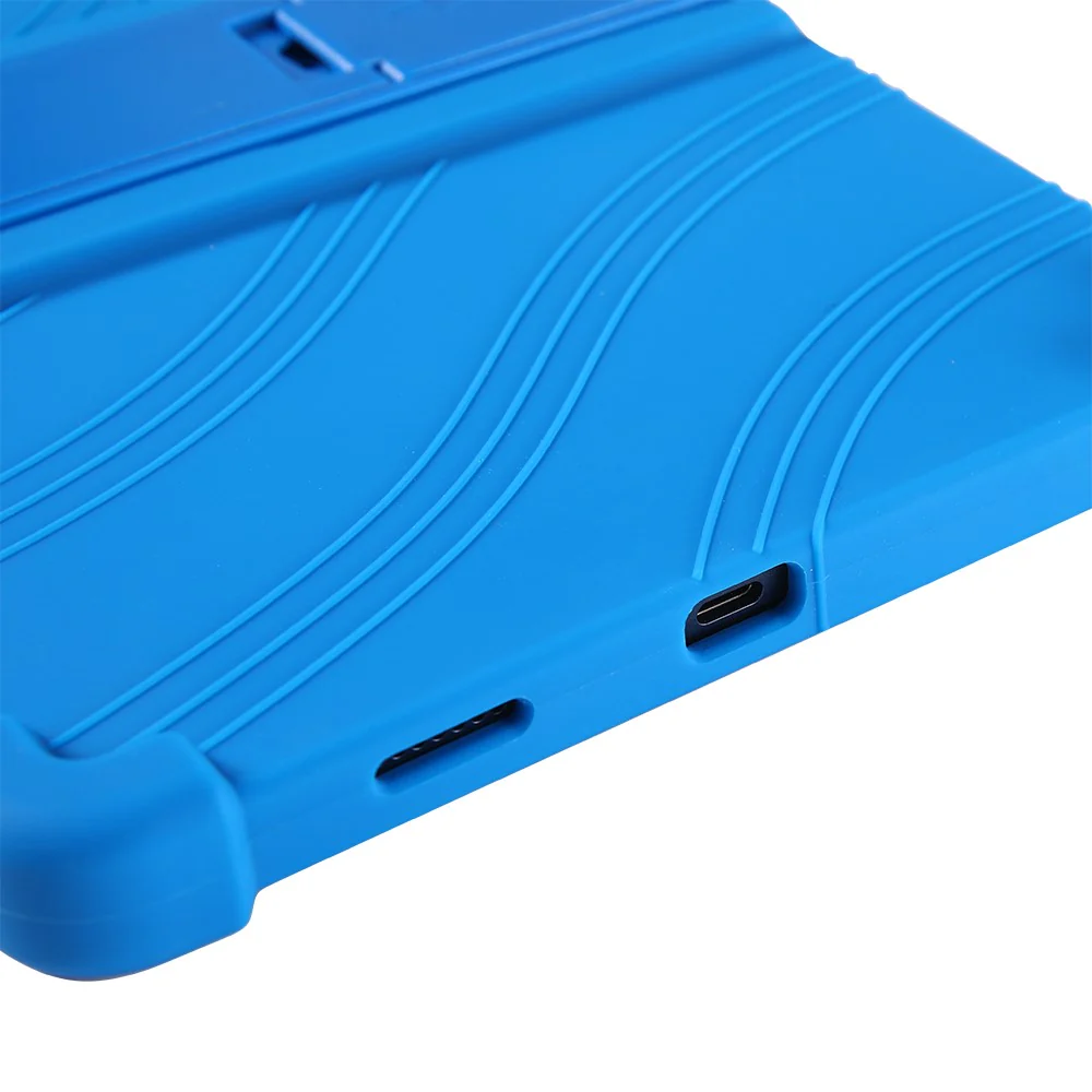 For Lenovo Tab M10 5G Silicone Protective Case Folding Kickstand Tablet Anti-drop Cover - Green - Image 8