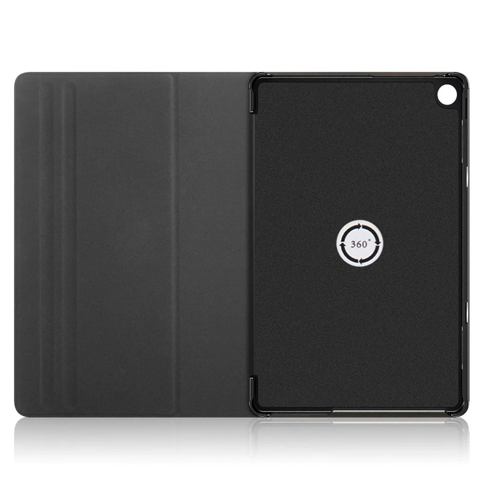 For Lenovo Tab M10 (Gen 3) 10.1 inch 328F 360-degree Rotary Stand Function Pattern Printing PU Leather Tablet Case with Auto Wake/Sleep - Galaxy - Image 4