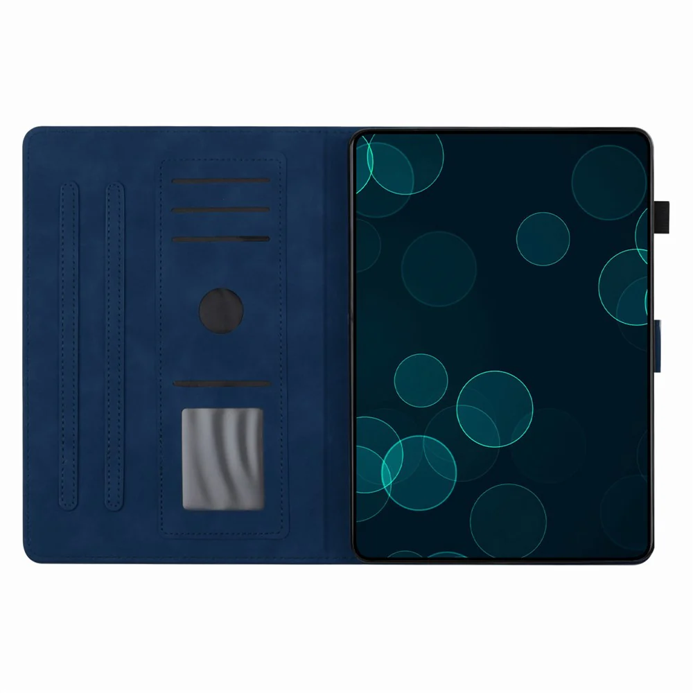 For Lenovo Tab M10 (Gen 3) Case Auto Sleep / Wake PU Leather Coconut Tree Pattern Tablet Cover - Blue - Image 2