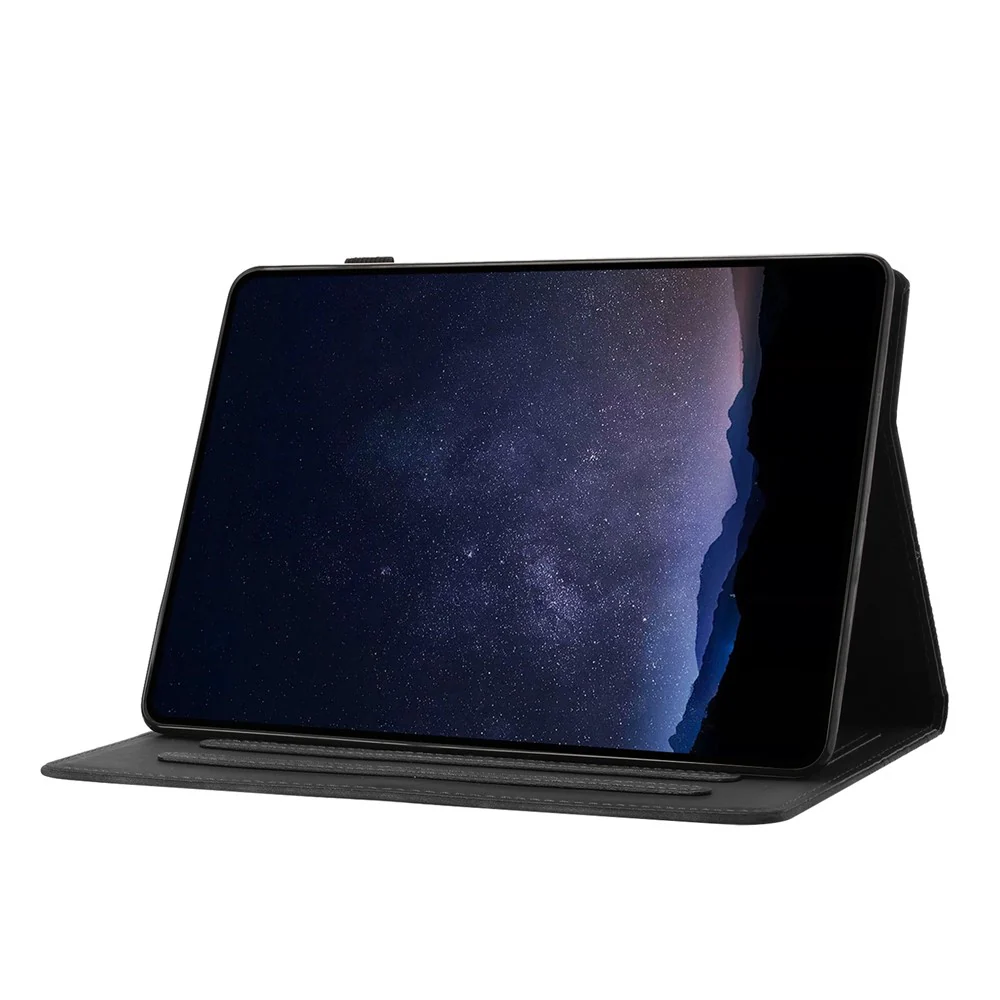 For Lenovo Tab M10 (Gen 3) Case Card Holder Building Blocks Imprinted Tablet Stand Cover - Black - Image 4