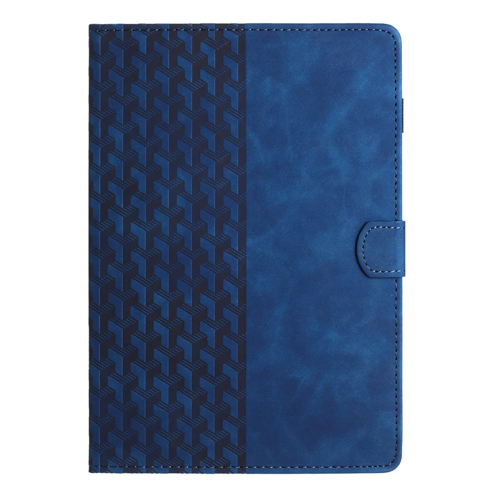 For Lenovo Tab M10 (Gen 3) Case Card Holder Building Blocks Imprinted Tablet Stand Cover - Blue - Image 8