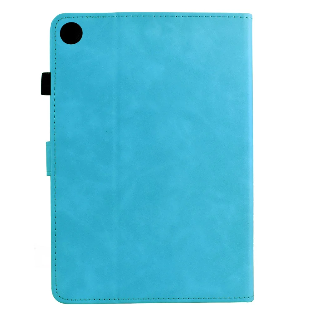 For Lenovo Tab M10 (Gen 3) Case Mandala Imprinted Leather Tablet Cover with Card Slots - Sky Blue - Image 7