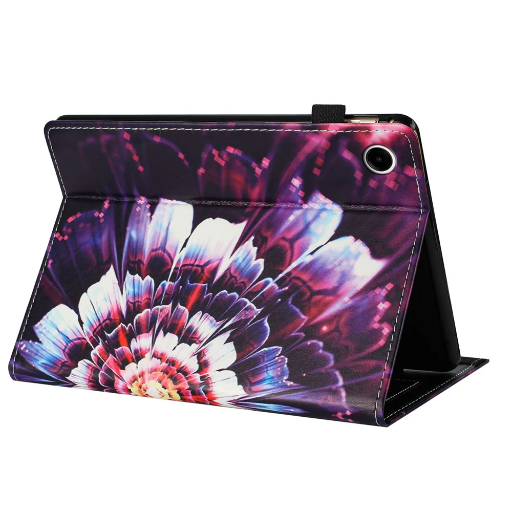 For Lenovo Tab M10 (Gen 3) Case Pattern Leather Tablet Cover with Auto Sleep / Wake, Card Holder - Flower Fox - Image 4