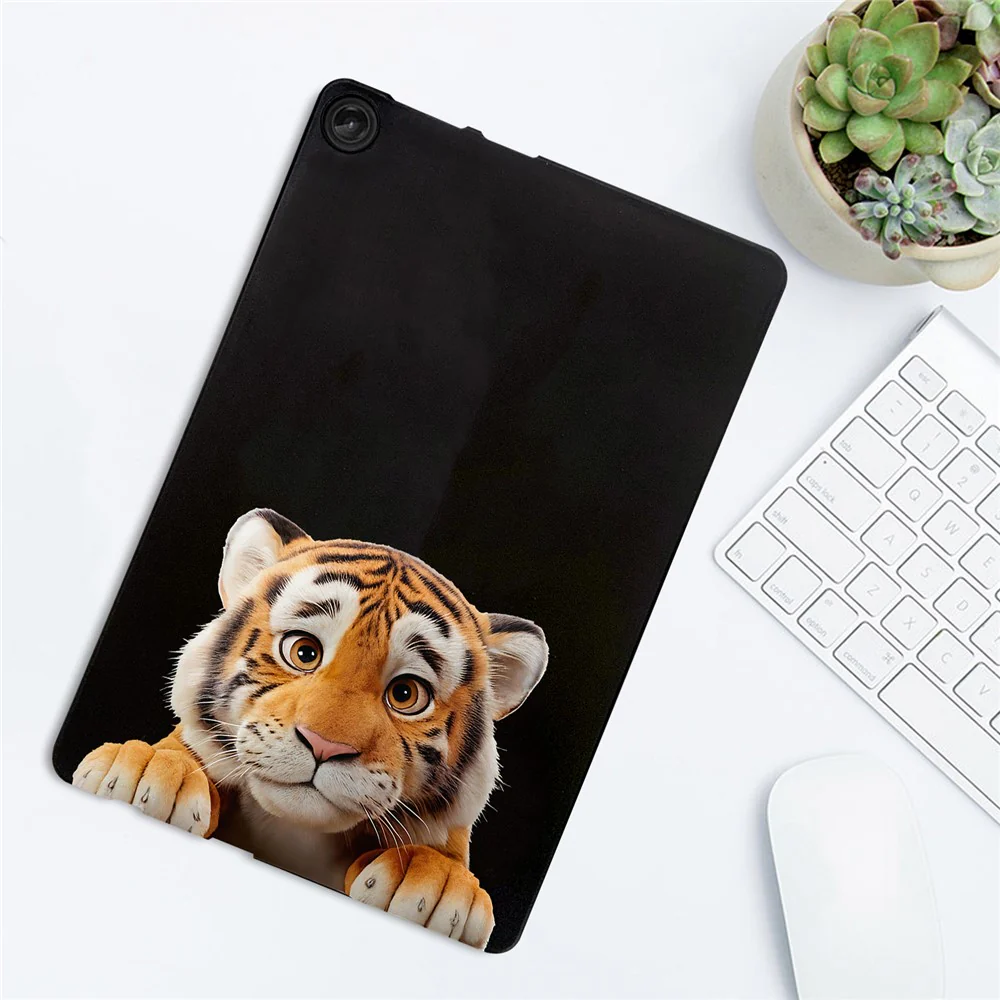 For Lenovo Tab M10 (Gen 3) Case Pattern Printing Slim TPU Tablet Protective Cover - Little Tiger - Image 3