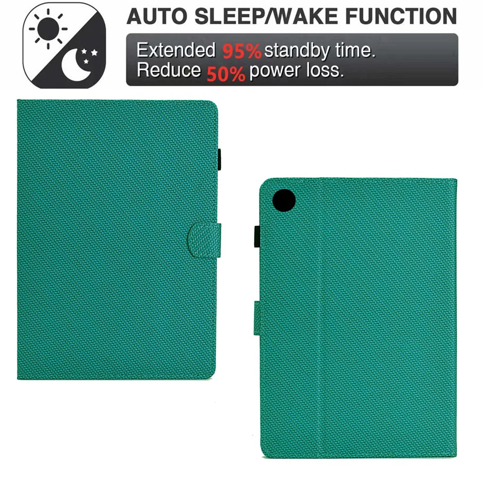 For Lenovo Tab M10 (Gen 3) Case PU Leather Protective Tablet Cover with Card Slots - Baby Blue - Image 4