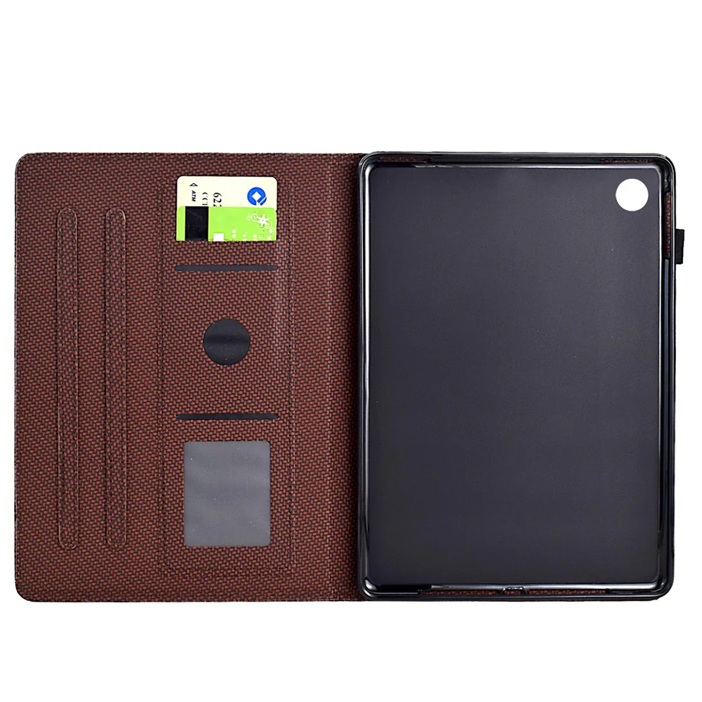 For Lenovo Tab M10 (Gen 3) Case PU Leather Protective Tablet Cover with Card Slots - Brown - Image 2