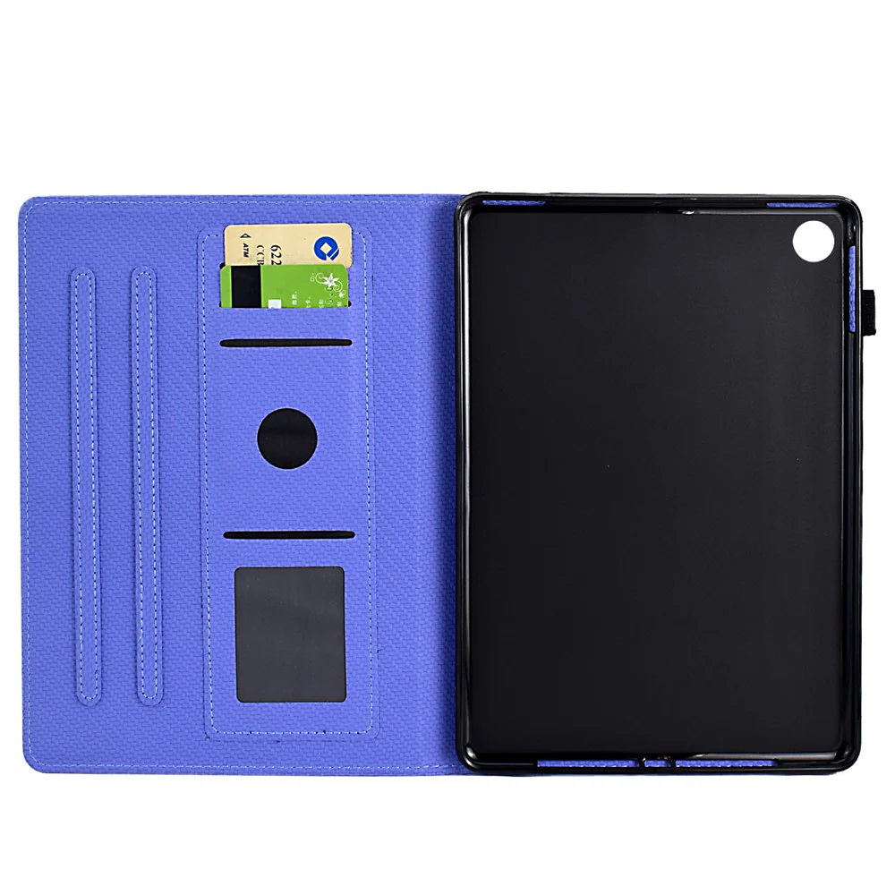 For Lenovo Tab M10 (Gen 3) Case PU Leather Protective Tablet Cover with Card Slots - Purple - Image 2