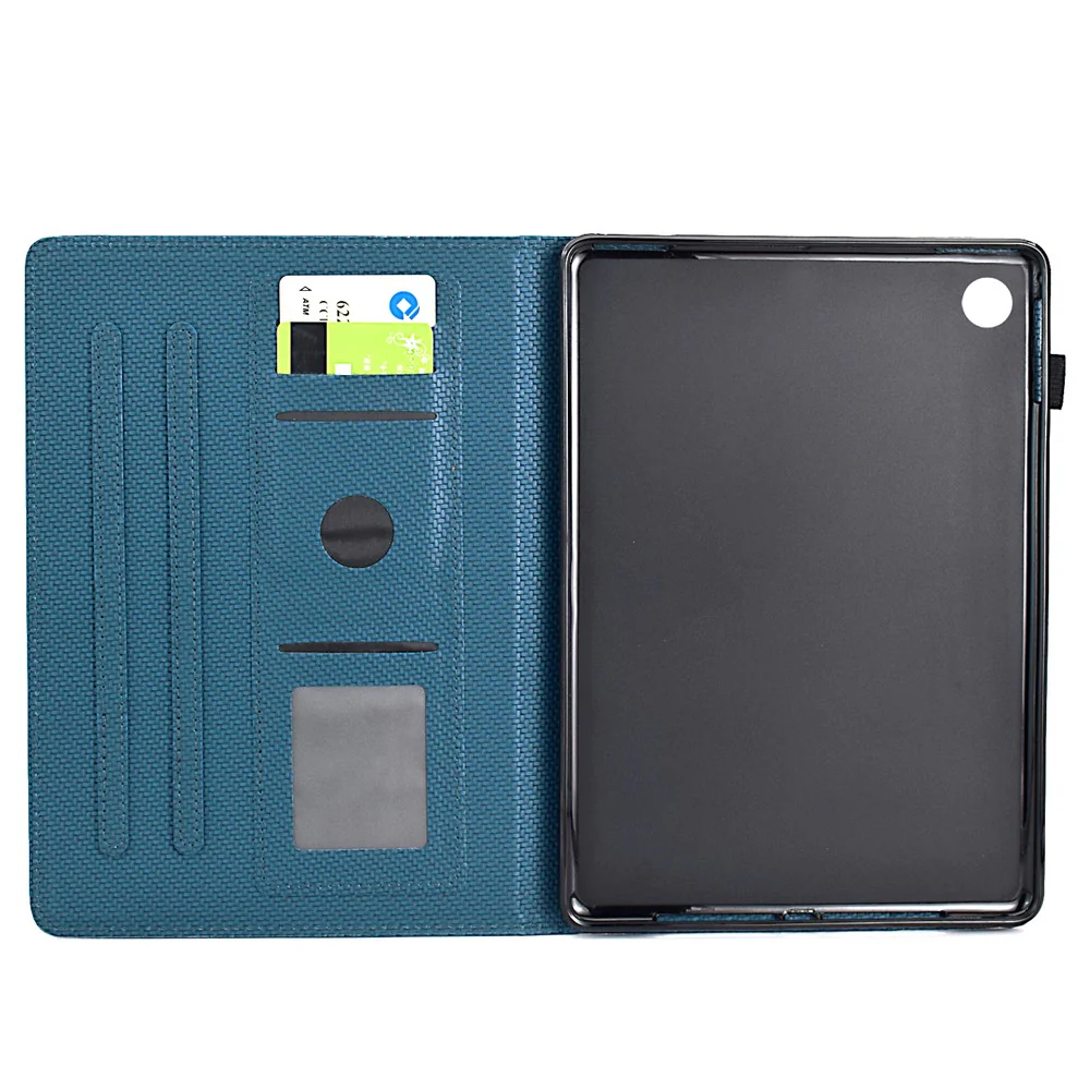 For Lenovo Tab M10 (Gen 3) Case PU Leather Protective Tablet Cover with Card Slots - Sapphire - Image 2