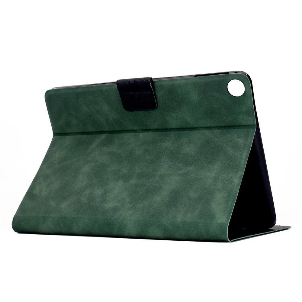 For Lenovo Tab M10 (Gen 3) Case PU Leather Tablet Cover with Card Slots - Green - Image 3