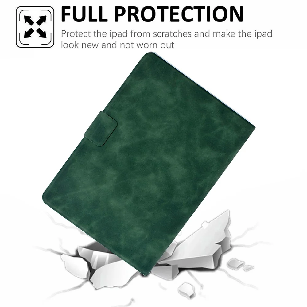 For Lenovo Tab M10 (Gen 3) Case PU Leather Tablet Cover with Card Slots - Green - Image 5