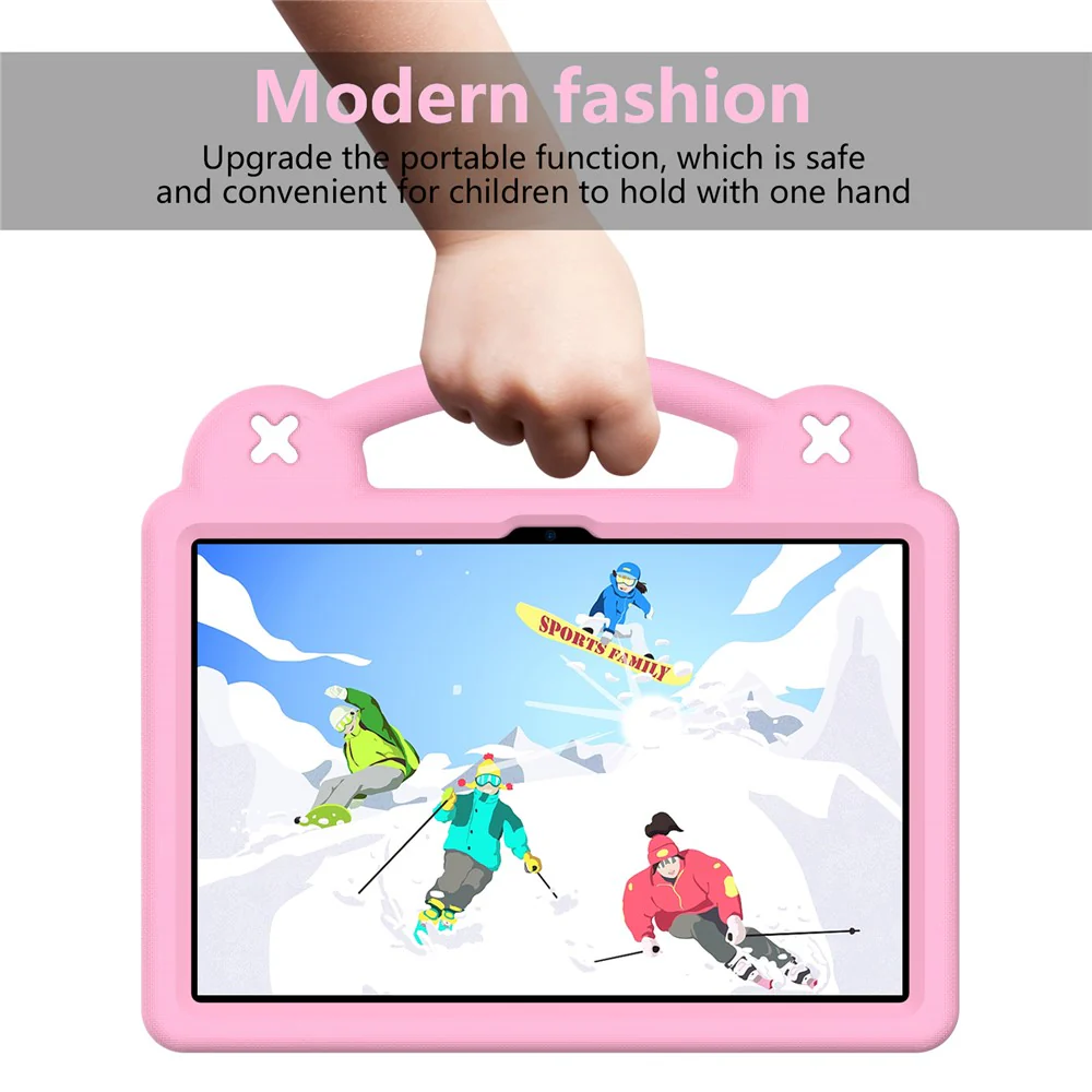 For Lenovo Tab M10 (Gen 3) Drop-proof EVA Protective Tablet Cover Anti-scratch Tablet Case with Kickstand - Pink - Image 7