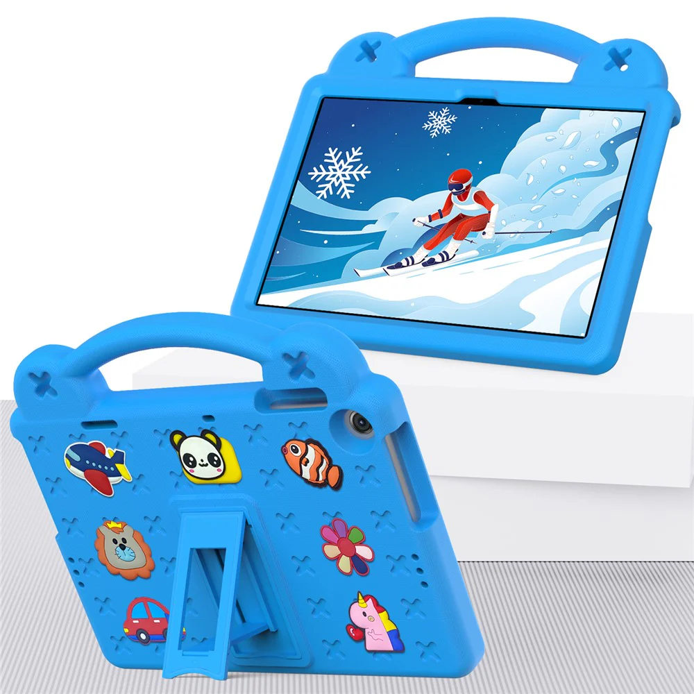 For Lenovo Tab M10 (Gen 3) Drop-proof EVA Protective Tablet Cover Anti-scratch Tablet Case with Kickstand - Sky Blue - Image 8
