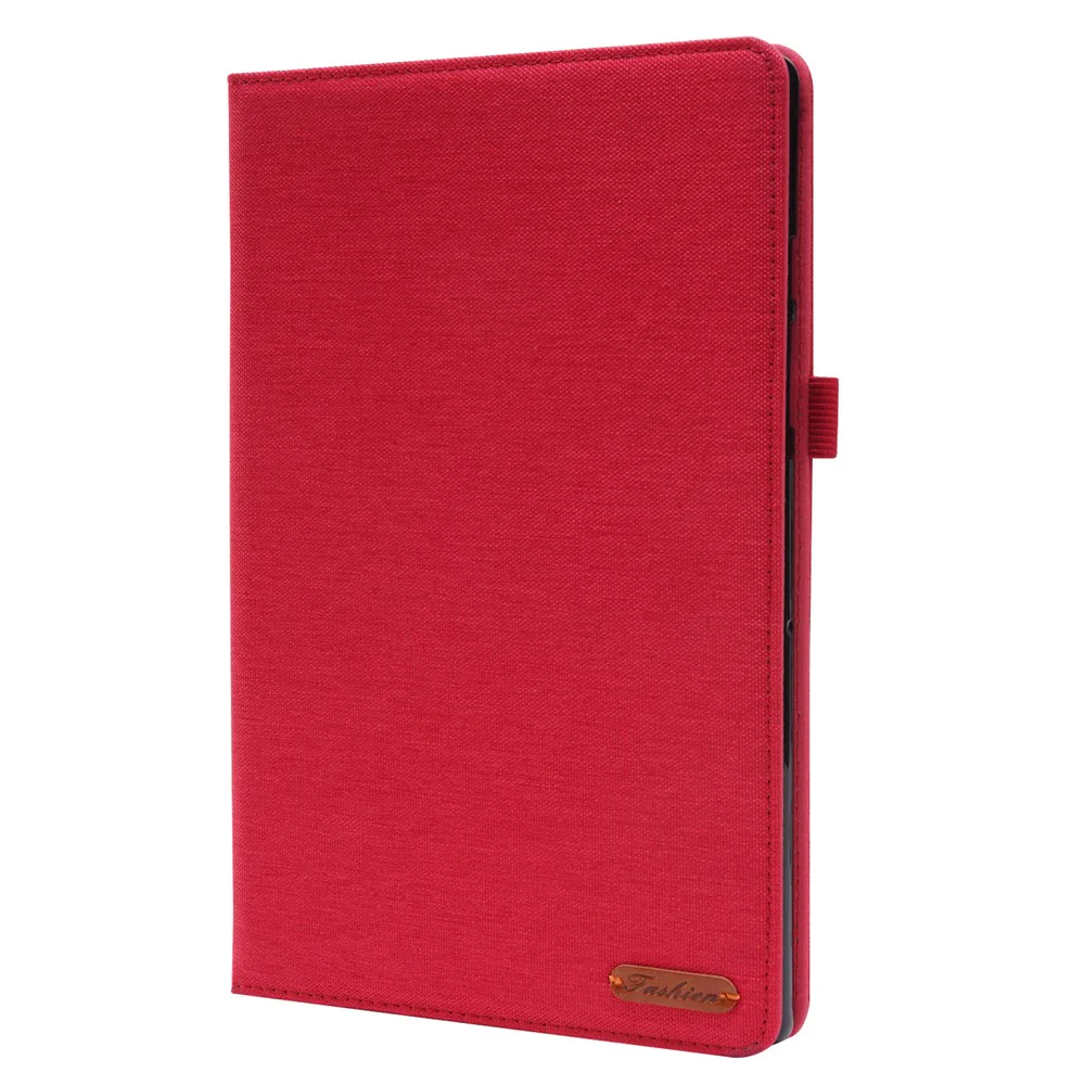 For Lenovo Tab M10 (Gen 3) Leather Case Business Folio Stand Tablet Cover with Card Slot - Red - Image 5
