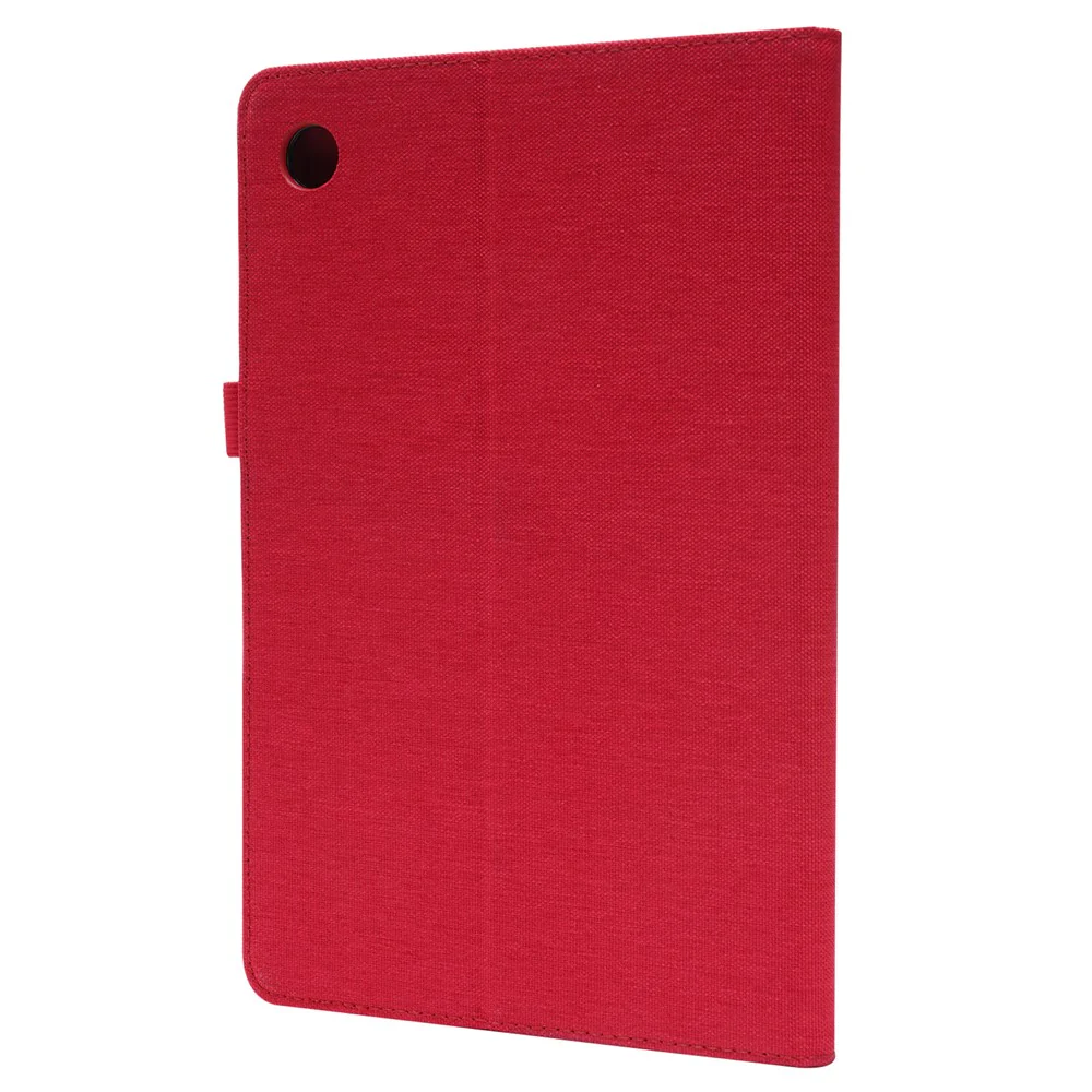For Lenovo Tab M10 (Gen 3) Leather Case Business Folio Stand Tablet Cover with Card Slot - Red - Image 6
