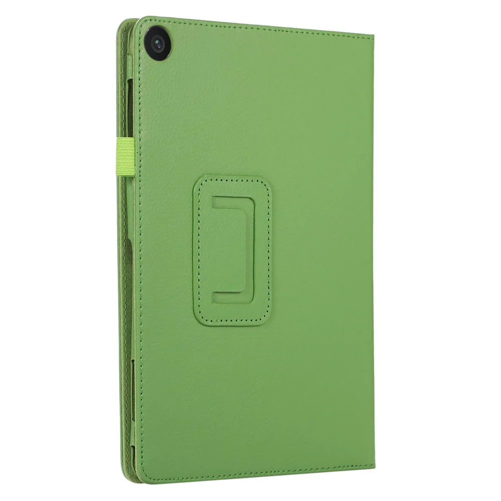For Lenovo Tab M10 (Gen 3) Litchi Texture PU Leather Case Full Protection Stand Tablet Cover - Green - Image 5