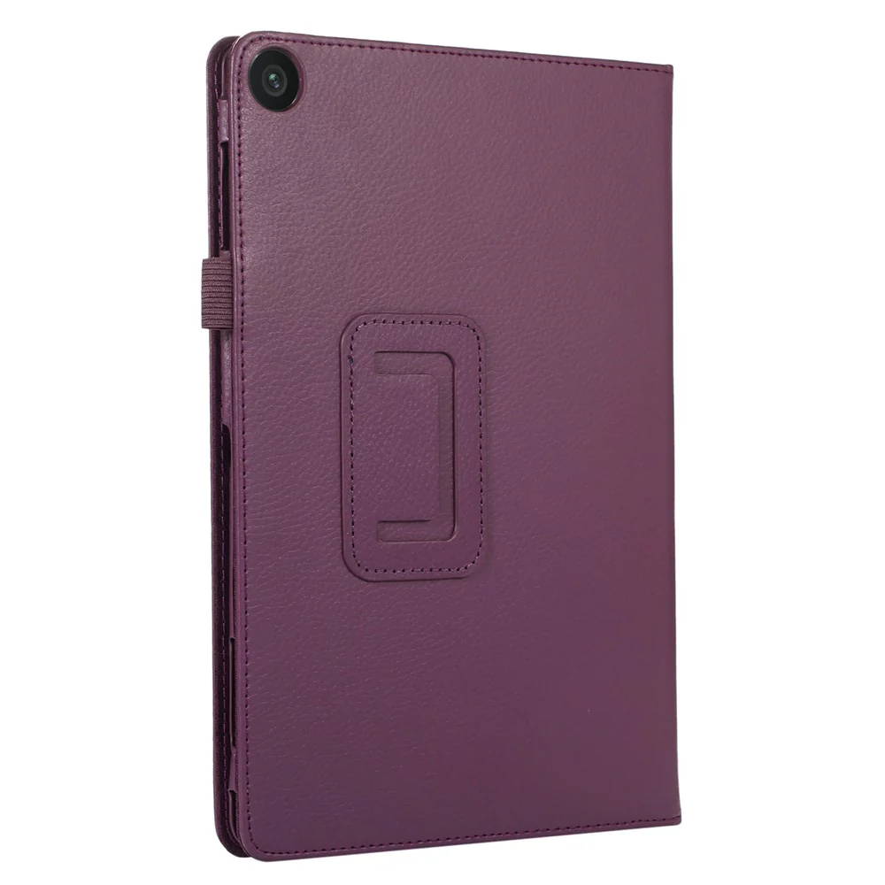 For Lenovo Tab M10 (Gen 3) Litchi Texture PU Leather Case Full Protection Stand Tablet Cover - Purple - Image 5