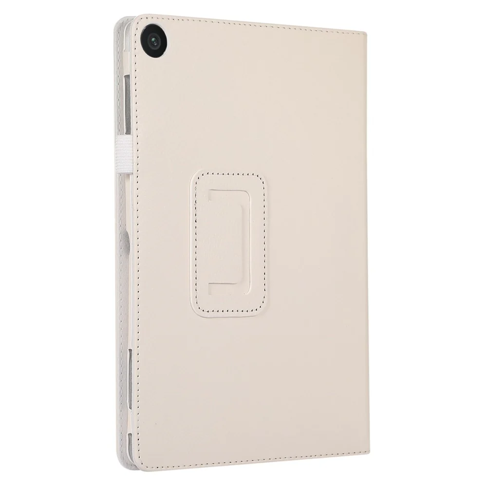 For Lenovo Tab M10 (Gen 3) Litchi Texture PU Leather Case Full Protection Stand Tablet Cover - White - Image 5