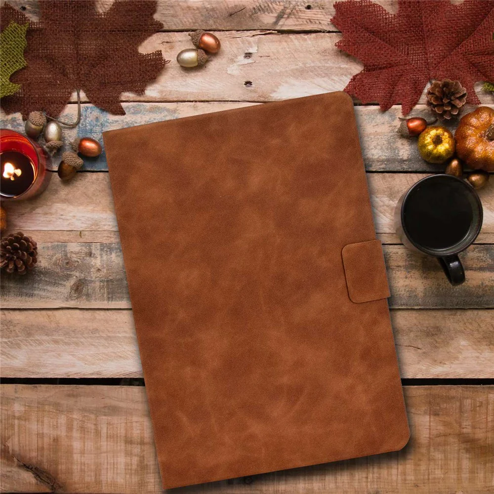 For Lenovo Tab M10 (Gen 3) TB-328F Split Leather Flip Stand Cover Auto Sleep/Wake Function Smart Tablet Case with Card Holders - Brown - Image 7