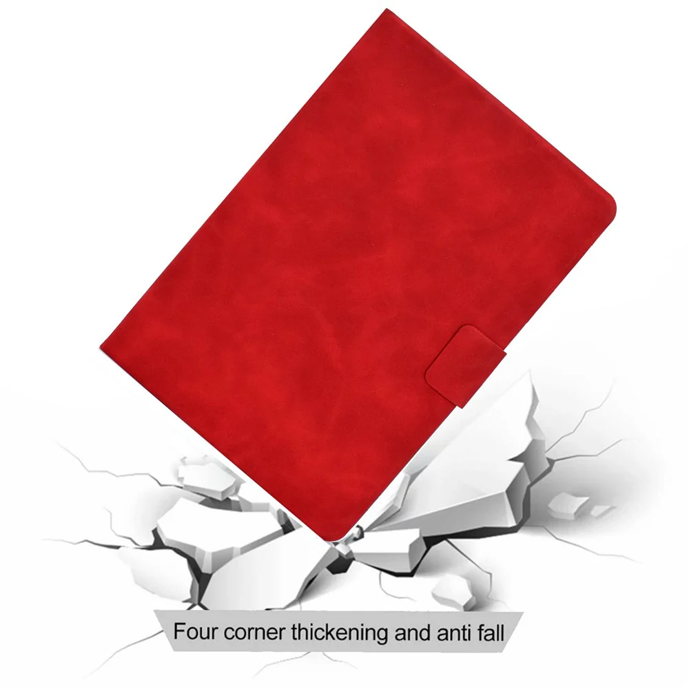 For Lenovo Tab M10 (Gen 3) TB-328F Split Leather Flip Stand Cover Auto Sleep/Wake Function Smart Tablet Case with Card Holders - Red - Image 8