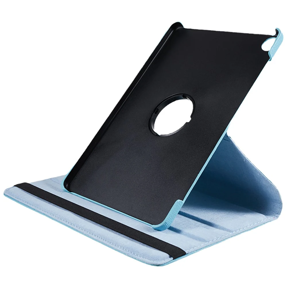 For Lenovo Tab M10 (Gen 3) TB-328FU PU Leather Case 360-Degree Rotating Cover with Elastic Band - Baby Blue - Image 4