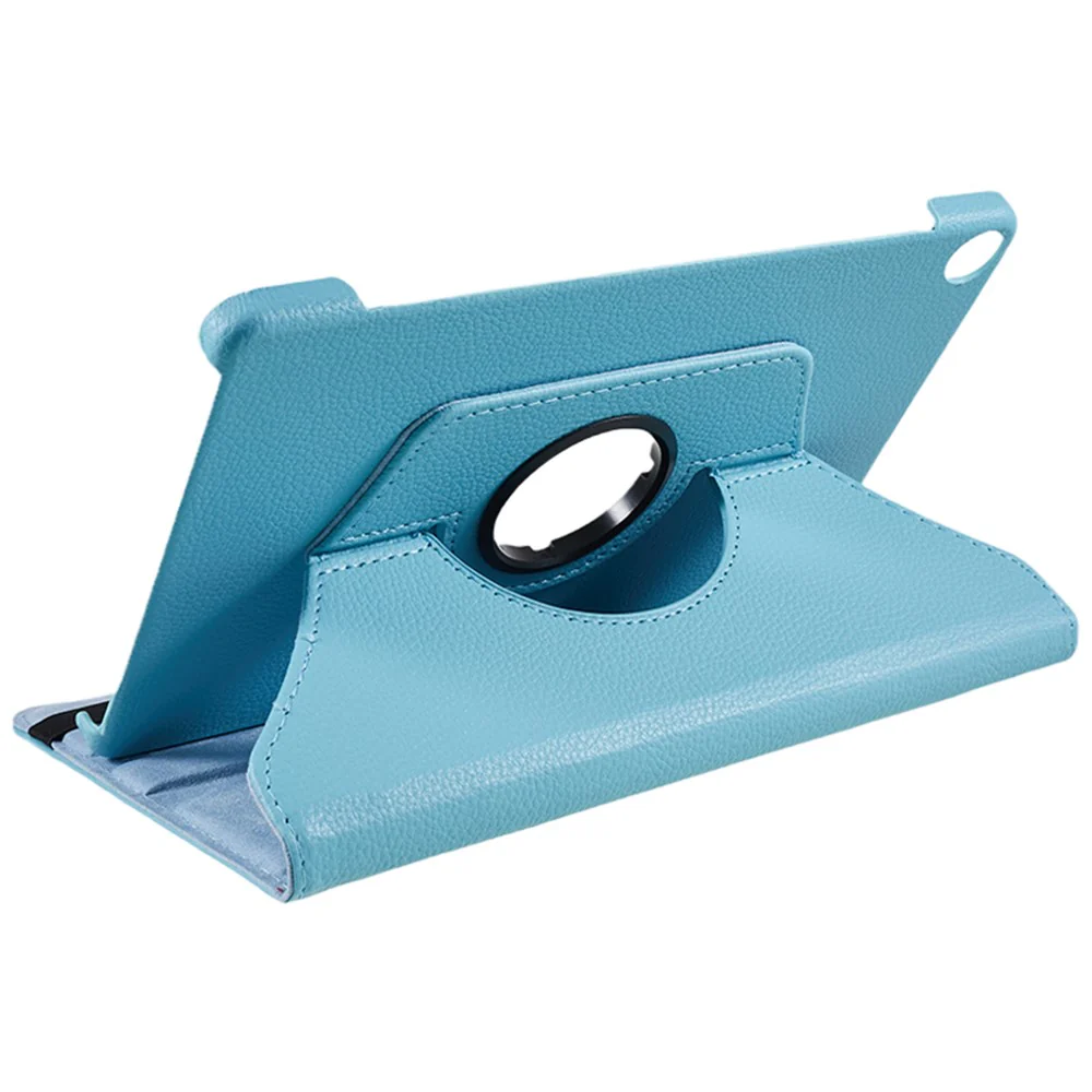 For Lenovo Tab M10 (Gen 3) TB-328FU PU Leather Case 360-Degree Rotating Cover with Elastic Band - Baby Blue - Image 5