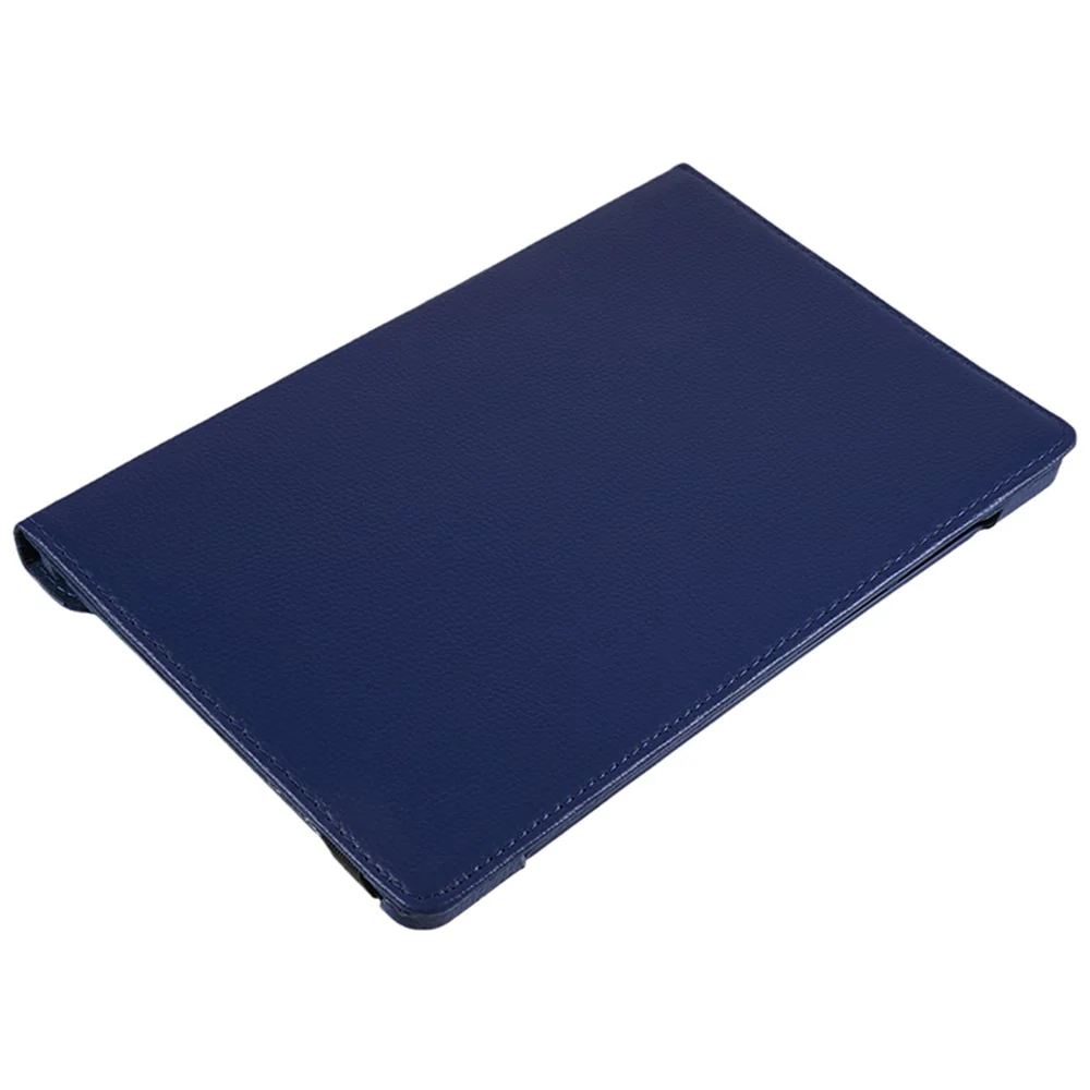 For Lenovo Tab M10 (Gen 3) TB-328FU PU Leather Case 360-Degree Rotating Cover with Elastic Band - Dark Blue - Image 7