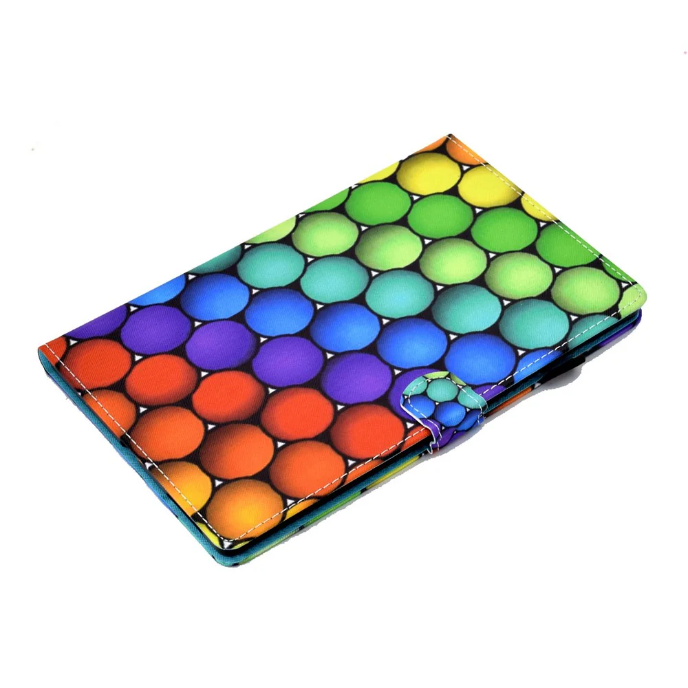 For Lenovo Tab M10 (Gen 3) TB-328FU / TB-328XU A2 Pattern Printing PU Leather Case Adjustable Stand Protection Smart Cover with Card Slots and Pencil Holder - Balls - Image 5