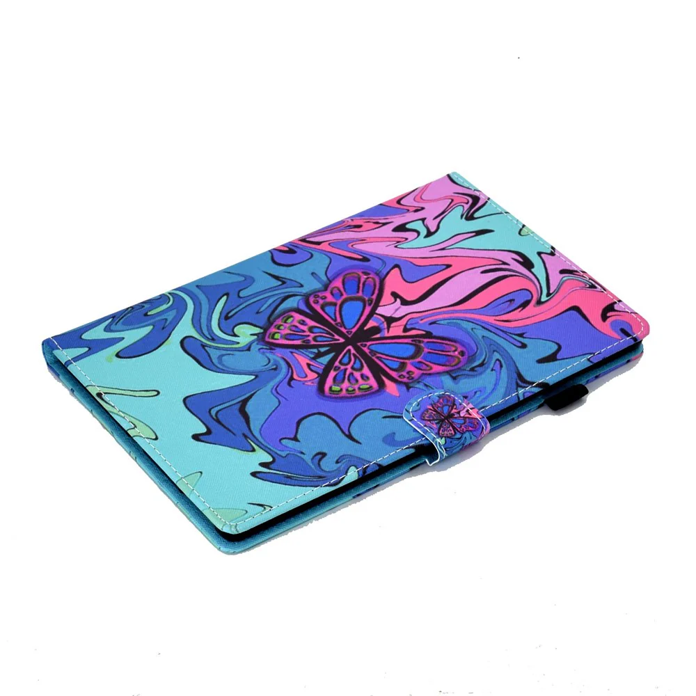 For Lenovo Tab M10 (Gen 3) TB-328FU / TB-328XU A2 Pattern Printing PU Leather Case Adjustable Stand Protection Smart Cover with Card Slots and Pencil Holder - Butterfly - Image 5