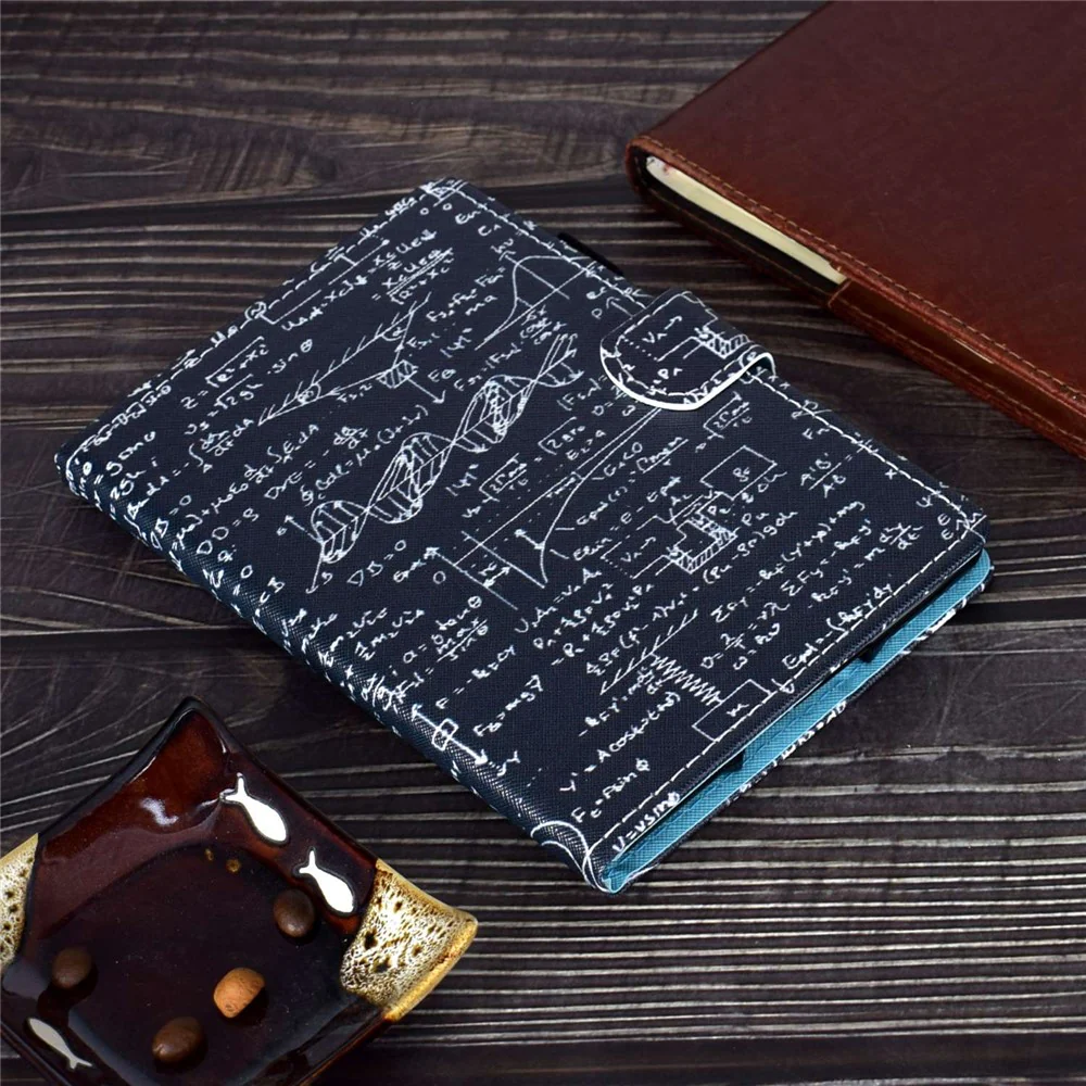 For Lenovo Tab M10 (Gen 3) TB-328FU / TB-328XU A2 Pattern Printing PU Leather Case Adjustable Stand Protection Smart Cover with Card Slots and Pencil Holder - Equation - Image 7