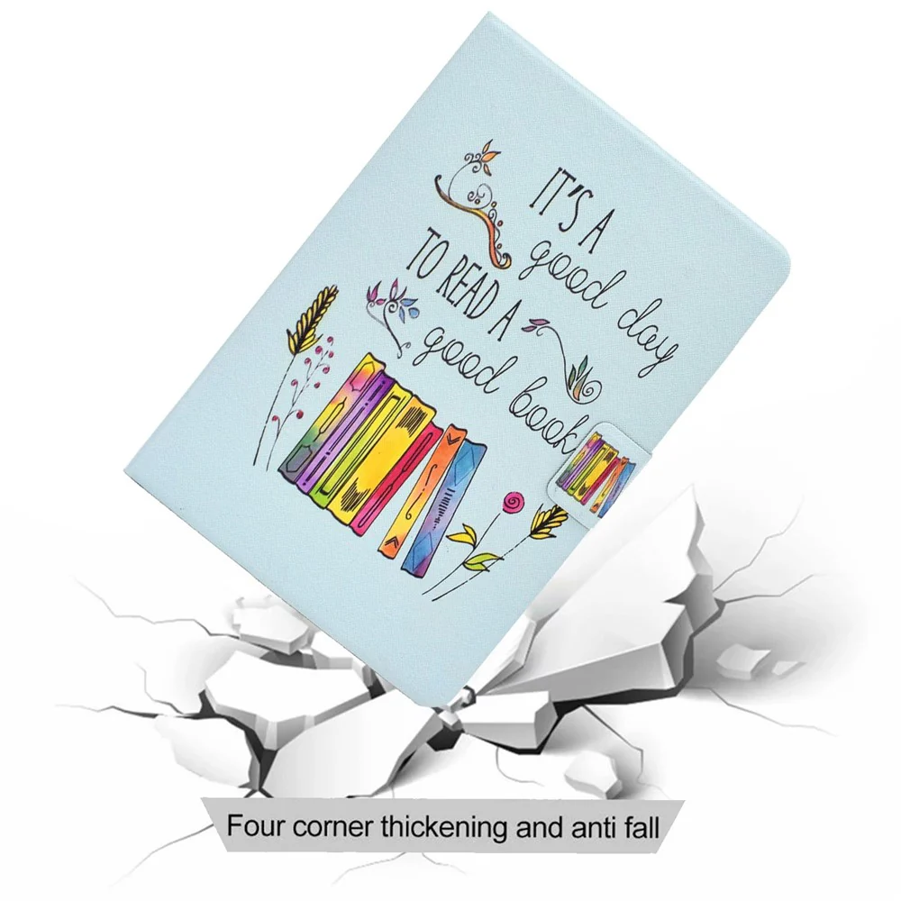 For Lenovo Tab M10 (Gen 3) TB-328FU / TB-328XU B2 Pattern Printing Stand Protective Case Auto Sleep / Wake Function PU Leather Smart Cover with Card Slots - Colorful Books - Image 8