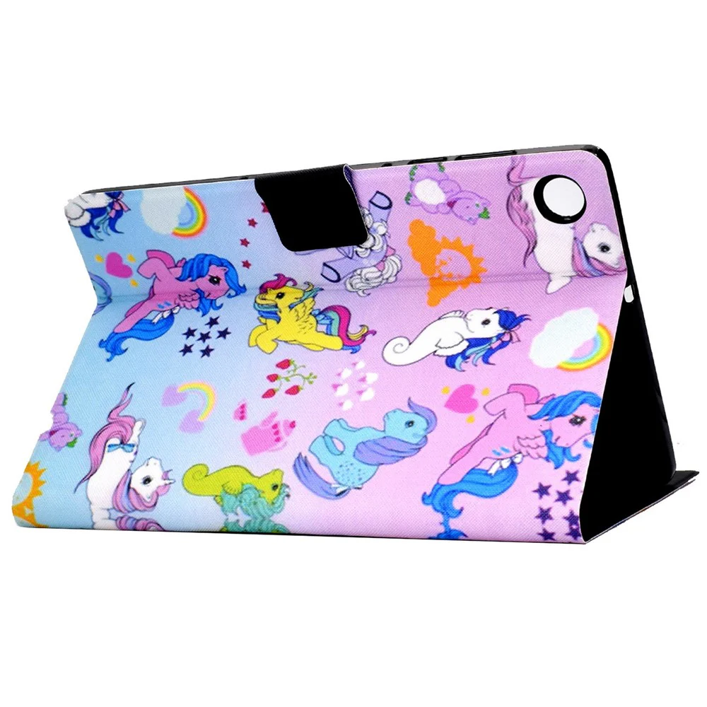 For Lenovo Tab M10 (Gen 3) TB-328FU / TB-328XU B2 Pattern Printing Stand Protective Case Auto Sleep / Wake Function PU Leather Smart Cover with Card Slots - Hippocampus - Image 4