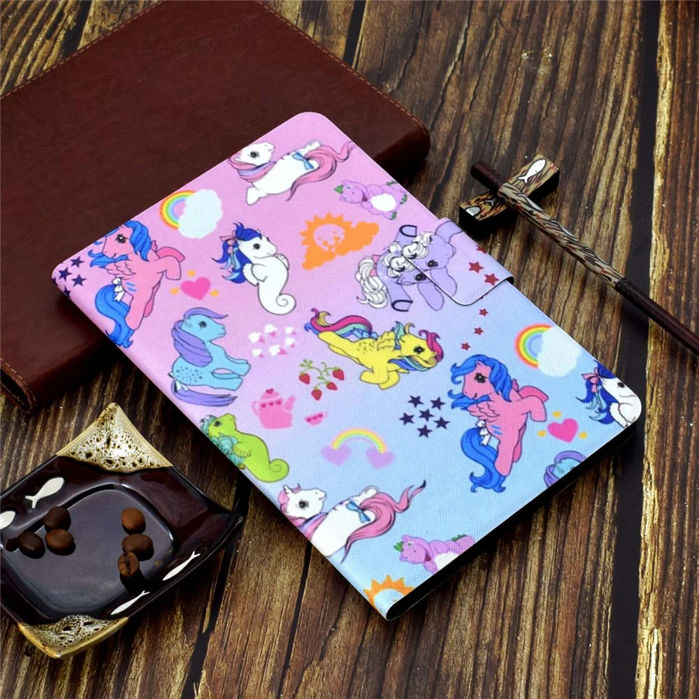 For Lenovo Tab M10 (Gen 3) TB-328FU / TB-328XU B2 Pattern Printing Stand Protective Case Auto Sleep / Wake Function PU Leather Smart Cover with Card Slots - Hippocampus - Image 7