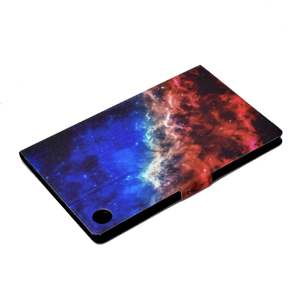 For Lenovo Tab M10 (Gen 3) TB-328FU / TB-328XU B2 Pattern Printing Stand Protective Case Auto Sleep / Wake Function PU Leather Smart Cover with Card Slots - Starry Sky - Image 6