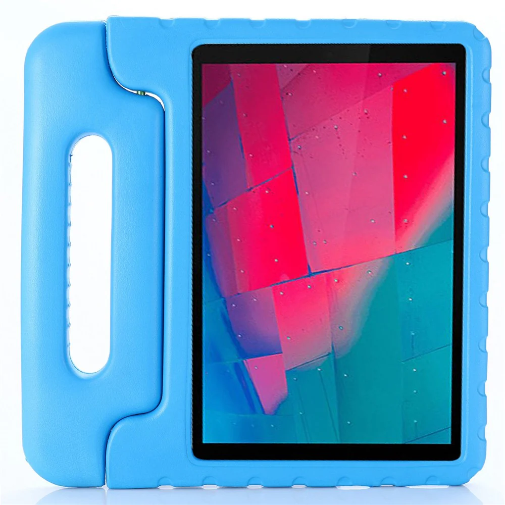 For Lenovo Tab M10 (Gen 3) TB-328FU / TB-328XU Handle Kickstand Protective Case EVA Tablet Cover - Blue - Image 3