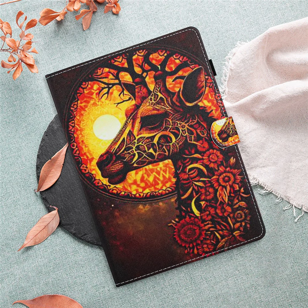 For Lenovo Tab M10 HD Gen 2 Shockproof Case Pattern Printing PU Leather Tablet Cover - Deer - Image 8