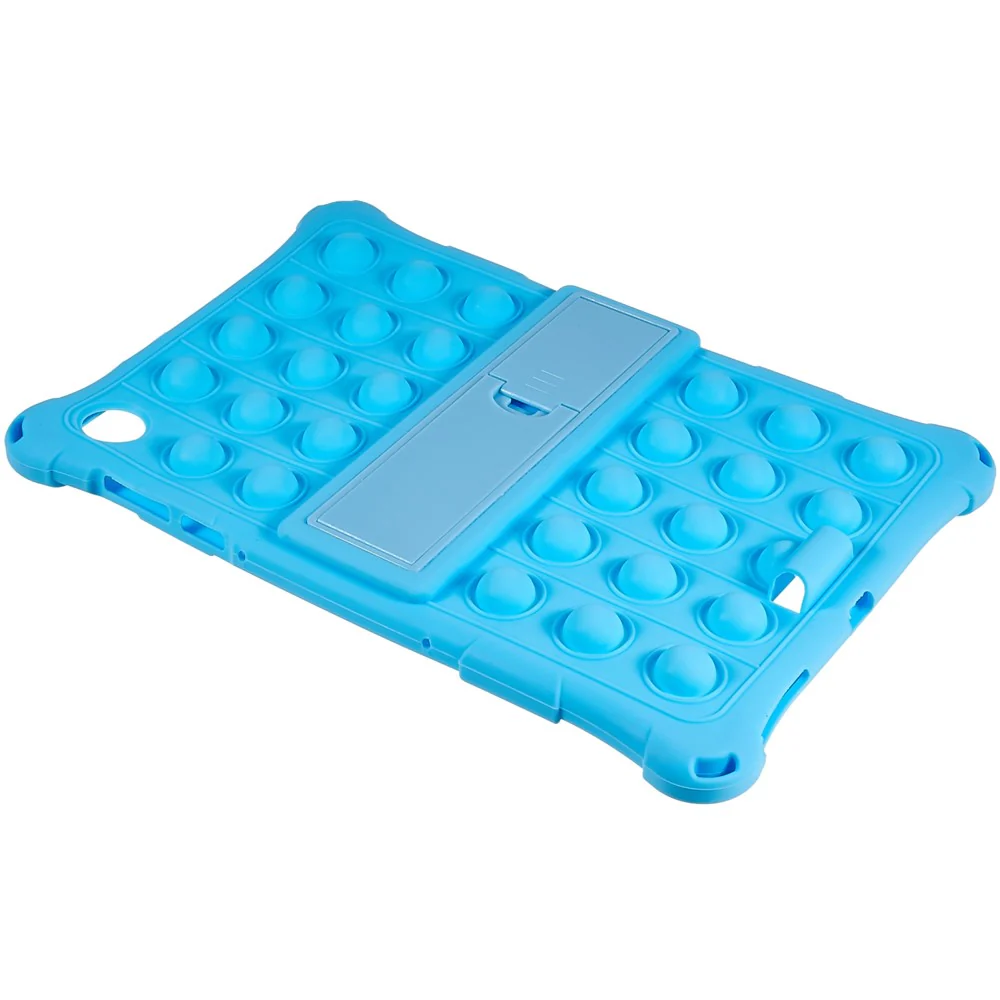 For Lenovo Tab M10 HD Gen 2 TB-X306X Push Fidget Sensory Toy Tablet Case Bubble Pop Shockproof Cover with PC Kickstand - Baby Blue - Image 6
