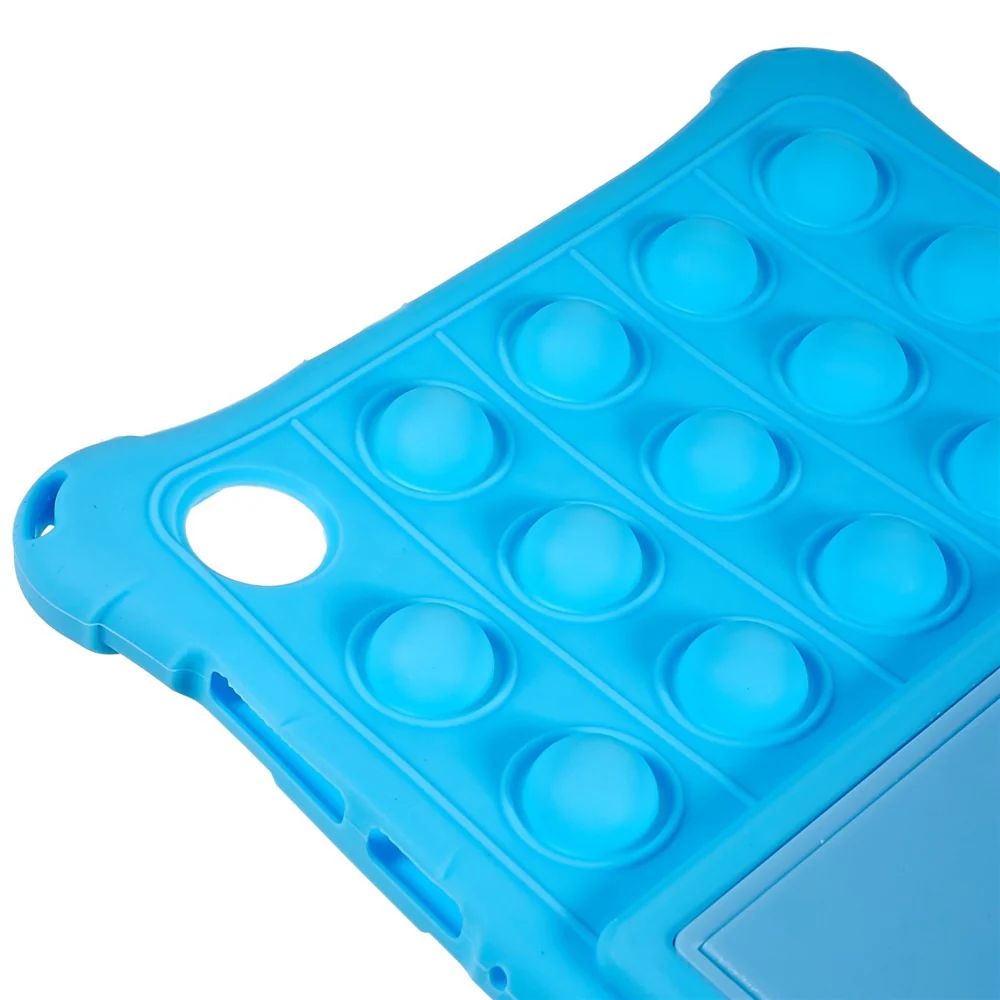 For Lenovo Tab M10 HD Gen 2 TB-X306X Push Fidget Sensory Toy Tablet Case Bubble Pop Shockproof Cover with PC Kickstand - Baby Blue - Image 8
