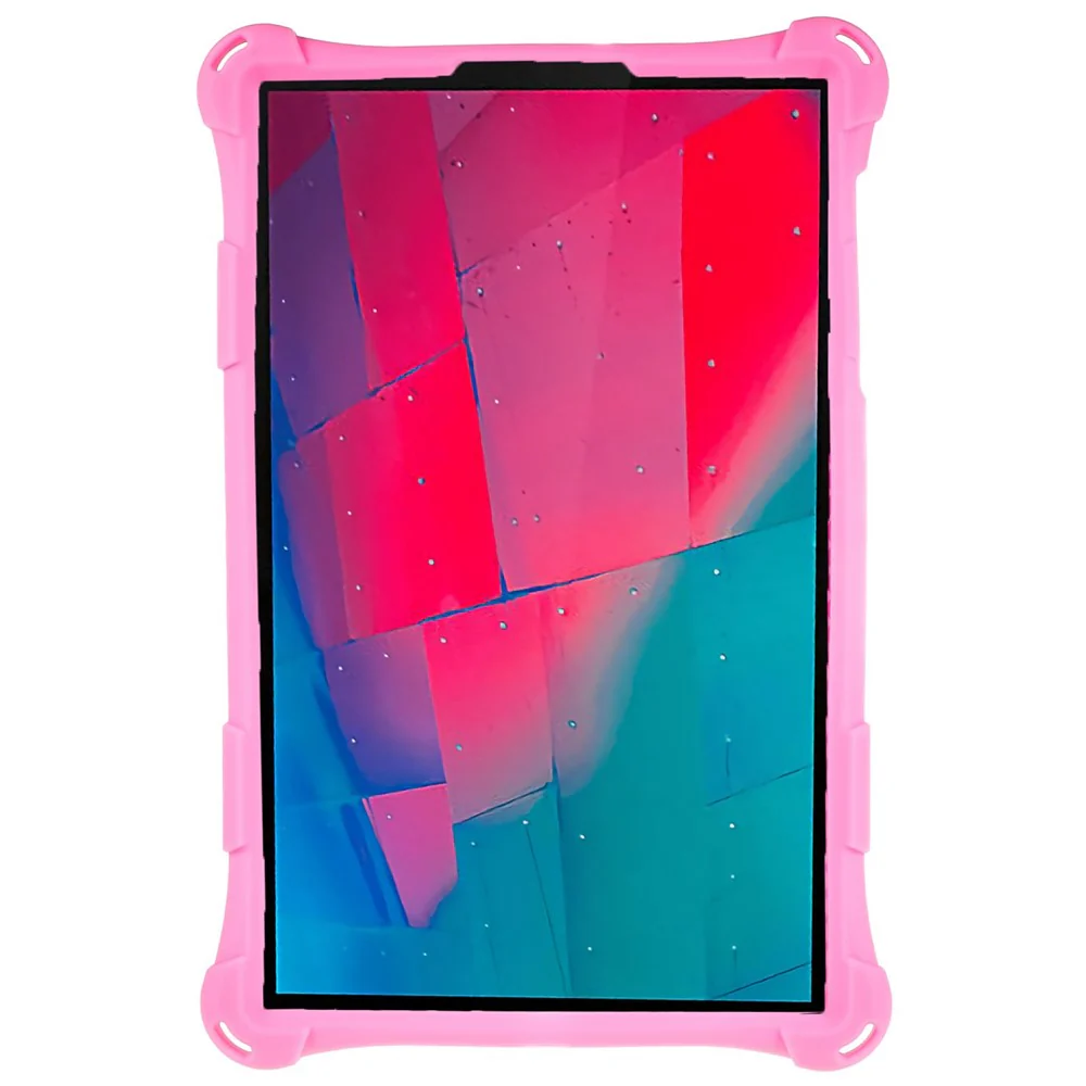 For Lenovo Tab M10 HD Gen 2 TB-X306X Push Fidget Sensory Toy Tablet Case Bubble Pop Shockproof Cover with PC Kickstand - Pink - Image 4