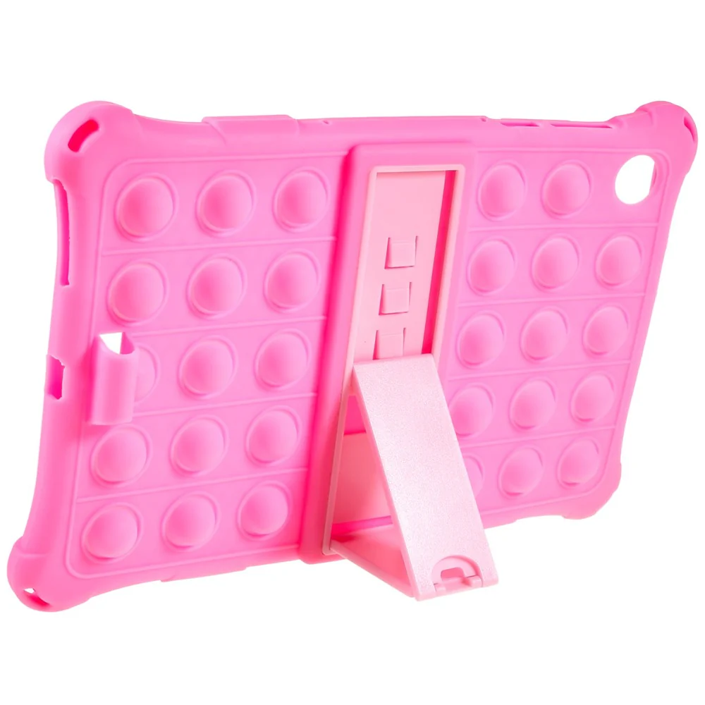 For Lenovo Tab M10 HD Gen 2 TB-X306X Push Fidget Sensory Toy Tablet Case Bubble Pop Shockproof Cover with PC Kickstand - Pink - Image 5