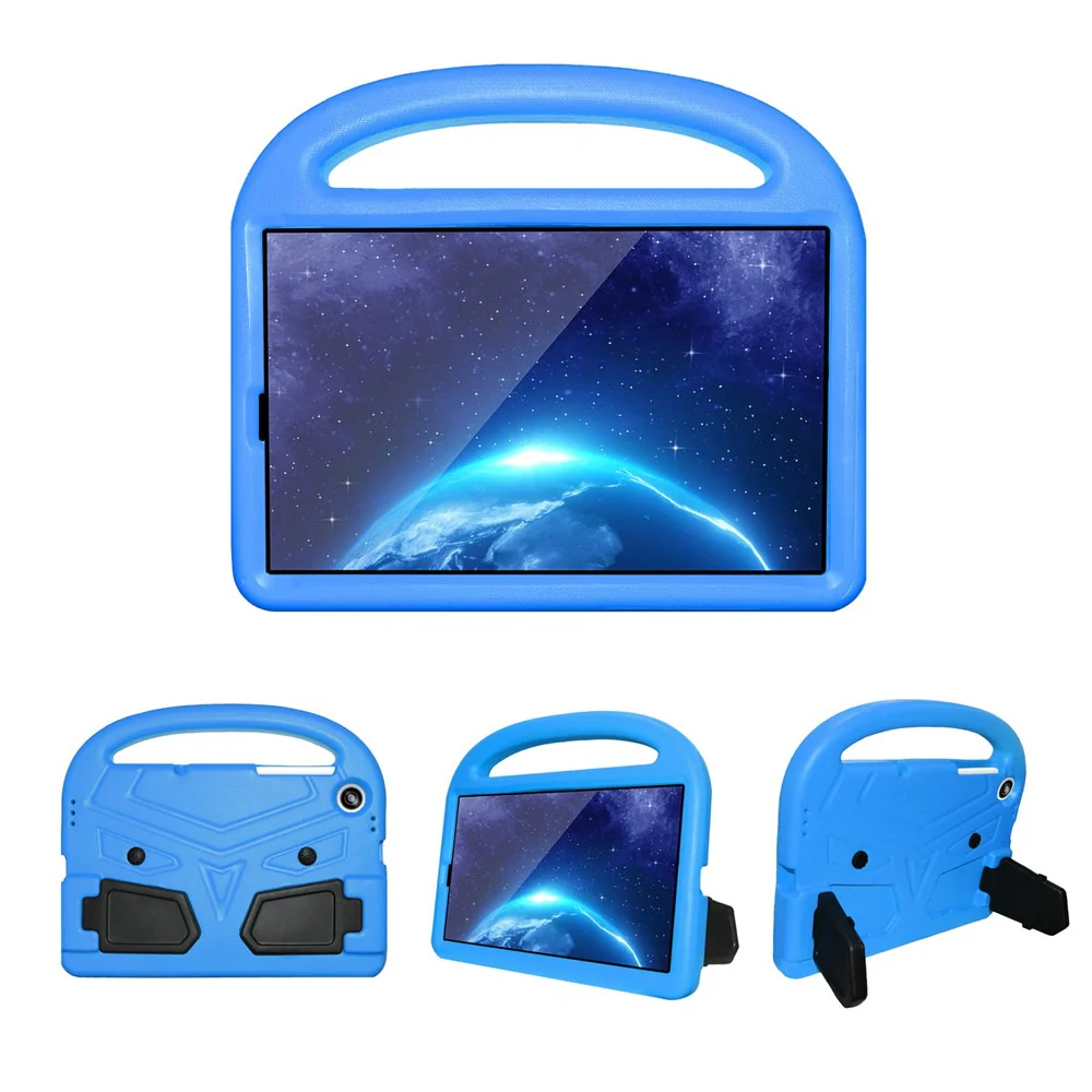 For Lenovo Tab M10 HD Gen 2 X306 Sparrow Style Shockproof EVA Tablet Case Kickstand Protective Cover with Portable Handle - Blue - Image 3